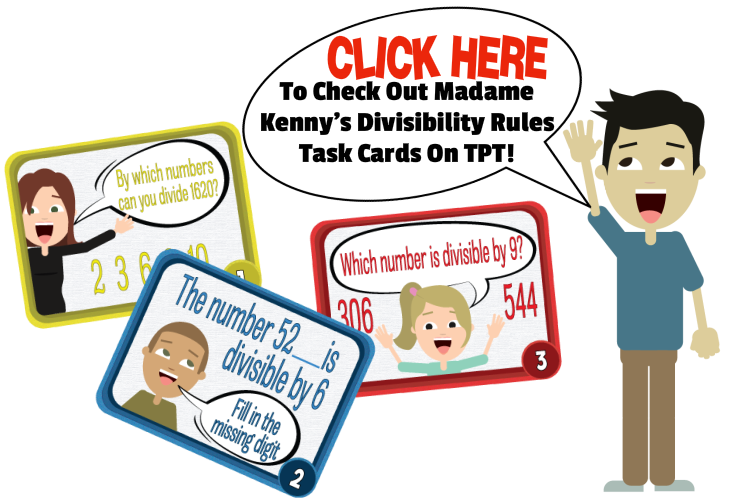 divisibility rules task cards